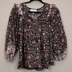 Cleobella Brynlee peasant floral top NWOT-S